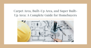 carpet area, built-up area, super built-up area